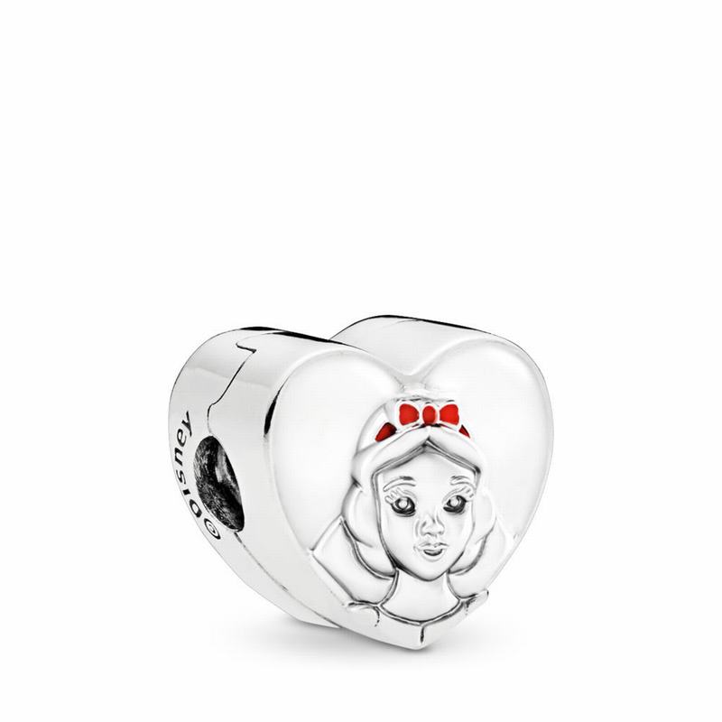 Pandora Disney Snow White Portrait Charm Outlet NZ, Sterling Silver (038294-PHW)